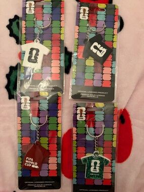 FIFA 2026 Official World Cup t-shirt keychains 4 pack